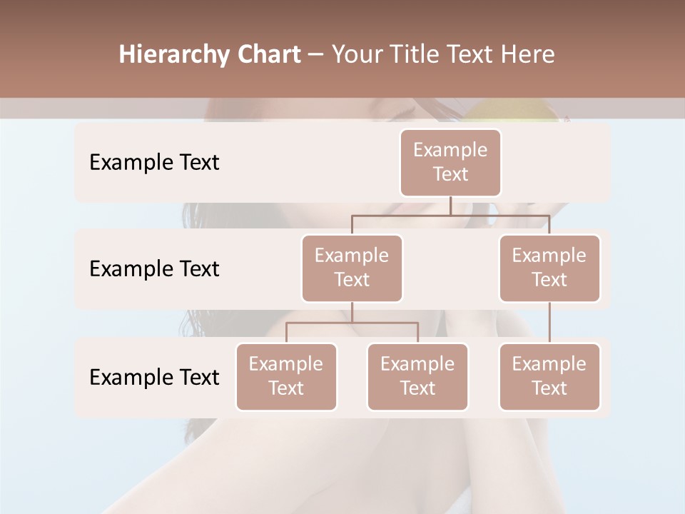 Care Brunette Wet PowerPoint Template