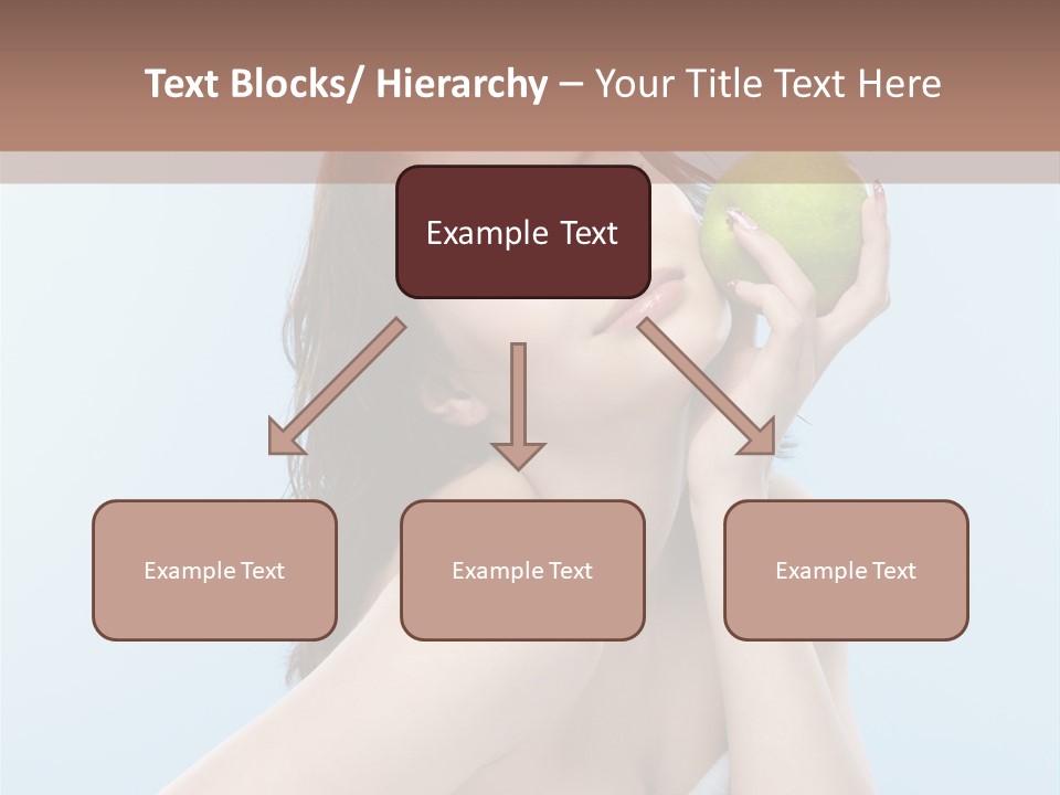 Care Brunette Wet PowerPoint Template