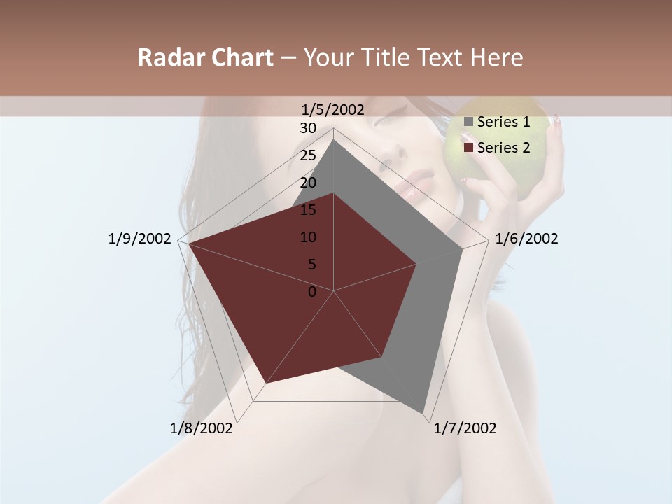 Care Brunette Wet PowerPoint Template