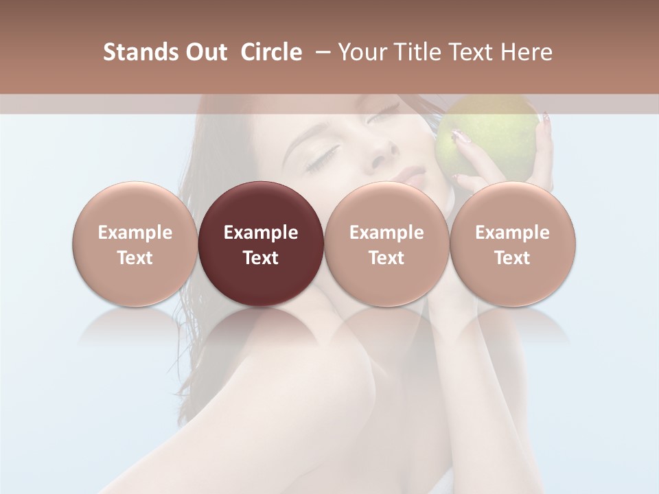 Care Brunette Wet PowerPoint Template