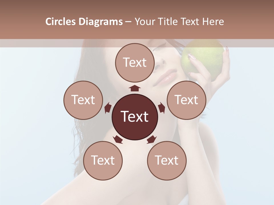 Care Brunette Wet PowerPoint Template