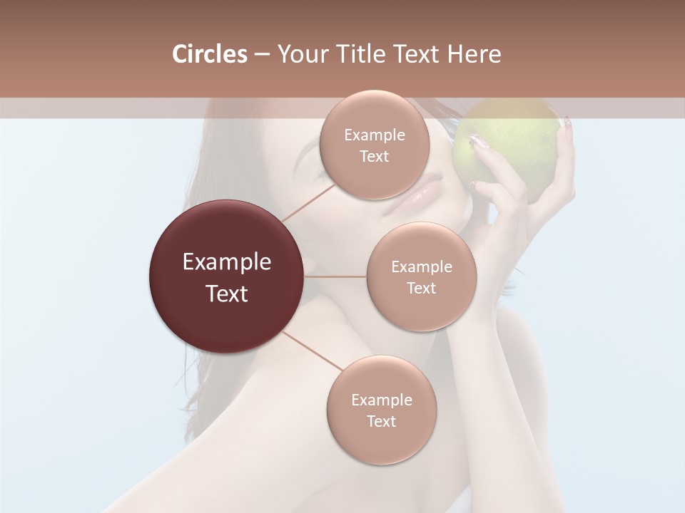 Care Brunette Wet PowerPoint Template