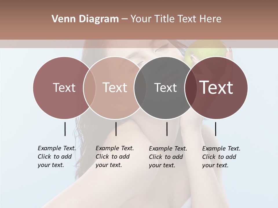 Care Brunette Wet PowerPoint Template