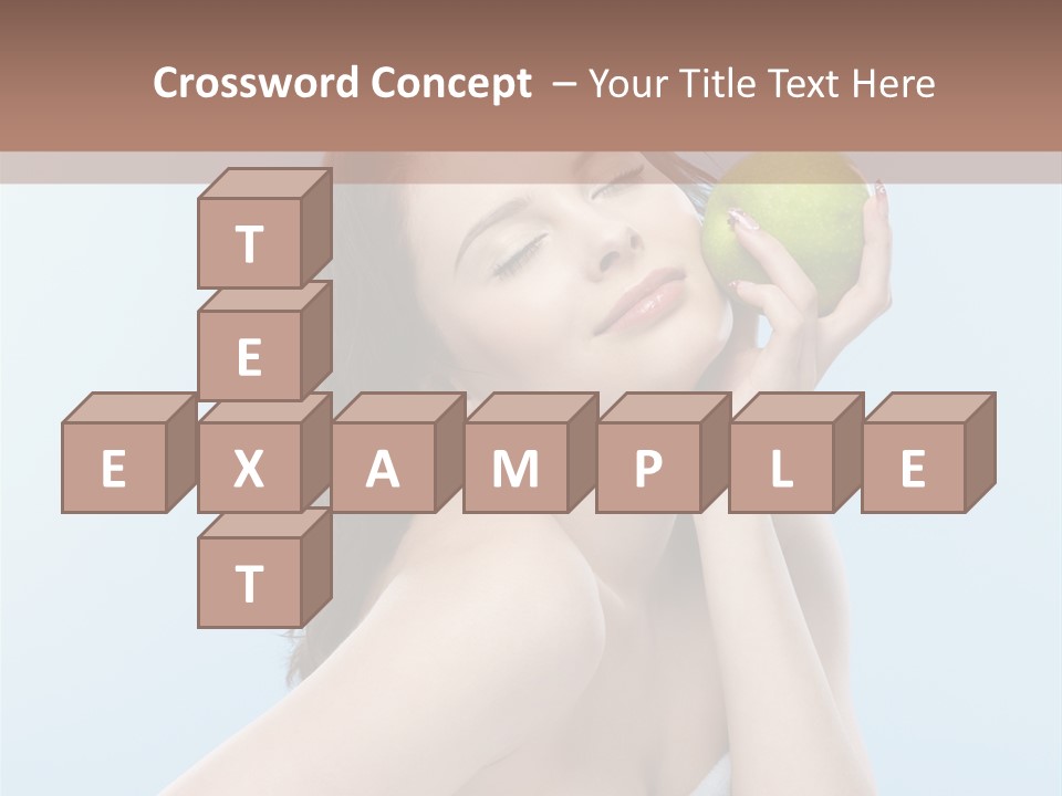 Care Brunette Wet PowerPoint Template