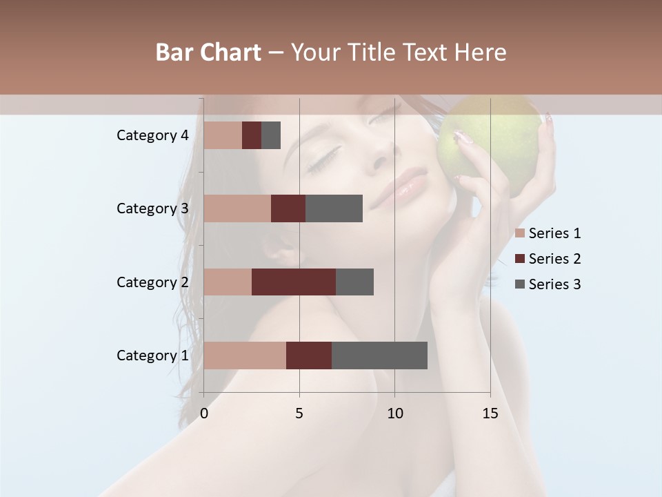 Care Brunette Wet PowerPoint Template