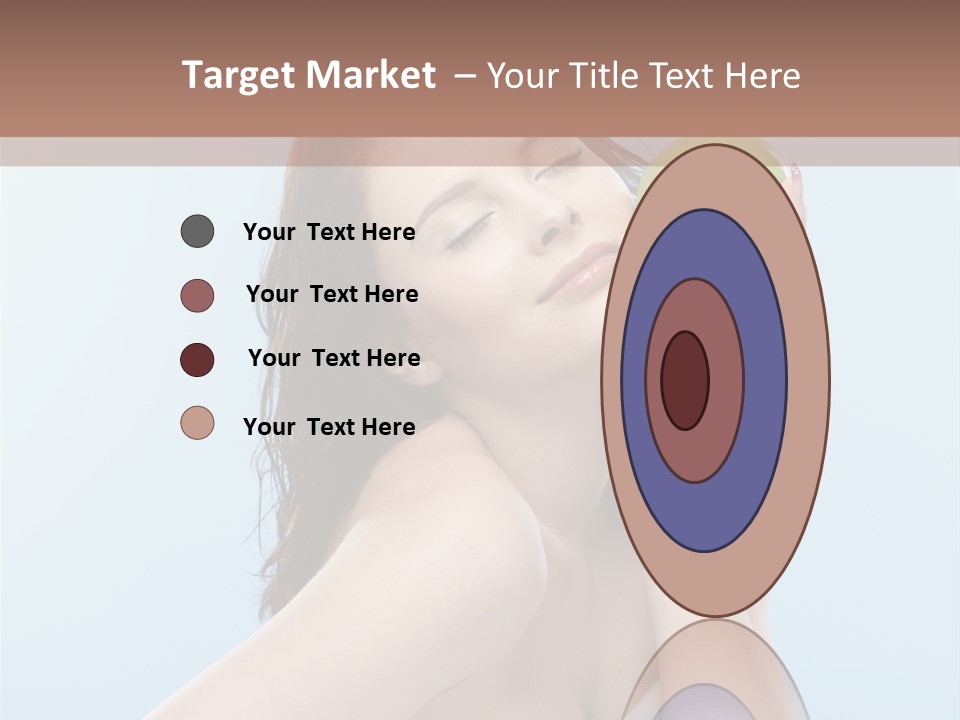 Care Brunette Wet PowerPoint Template