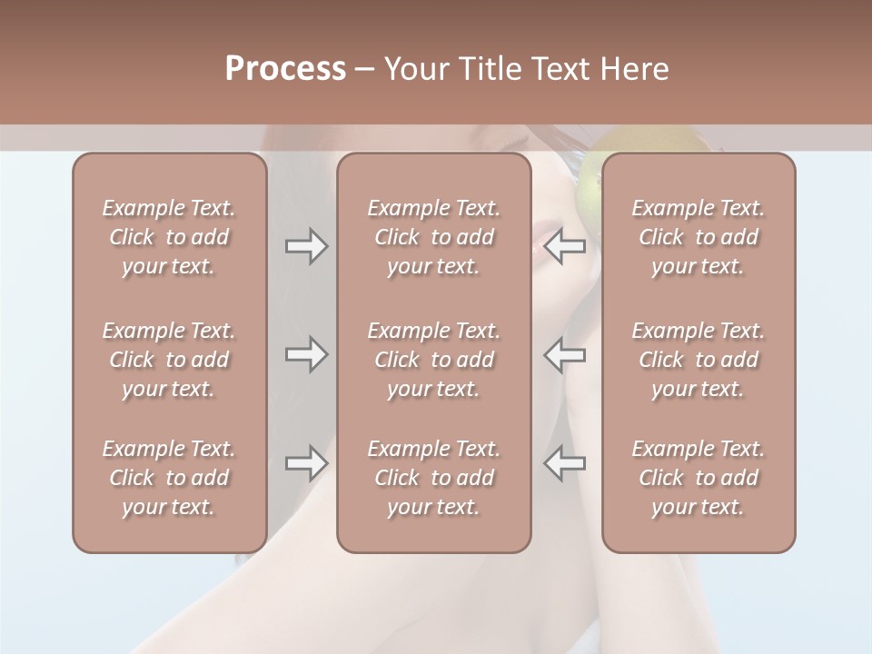 Care Brunette Wet PowerPoint Template
