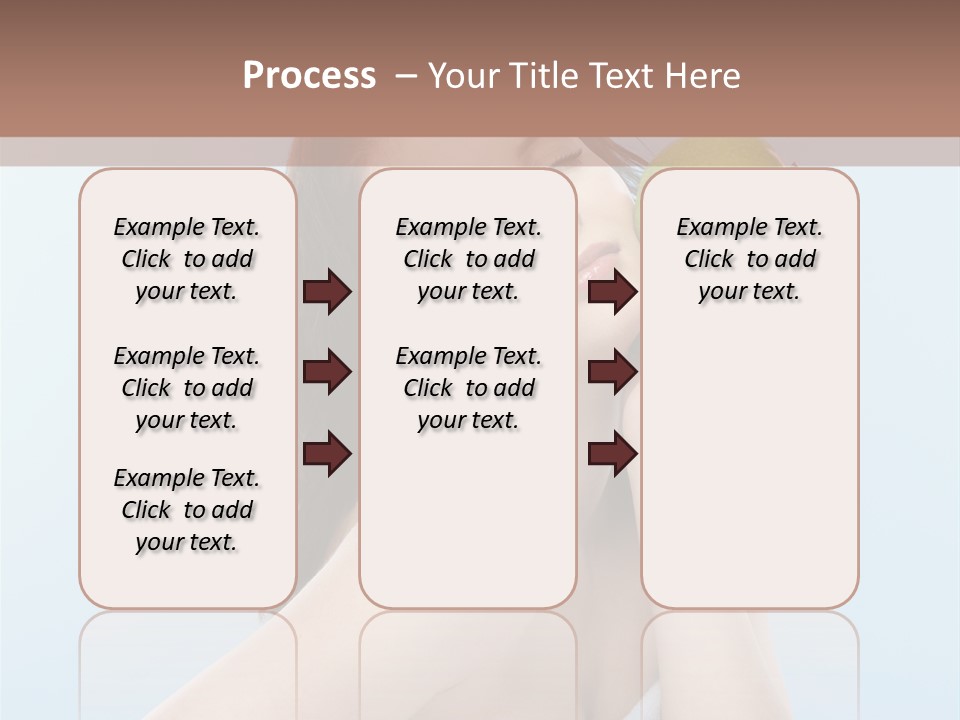 Care Brunette Wet PowerPoint Template