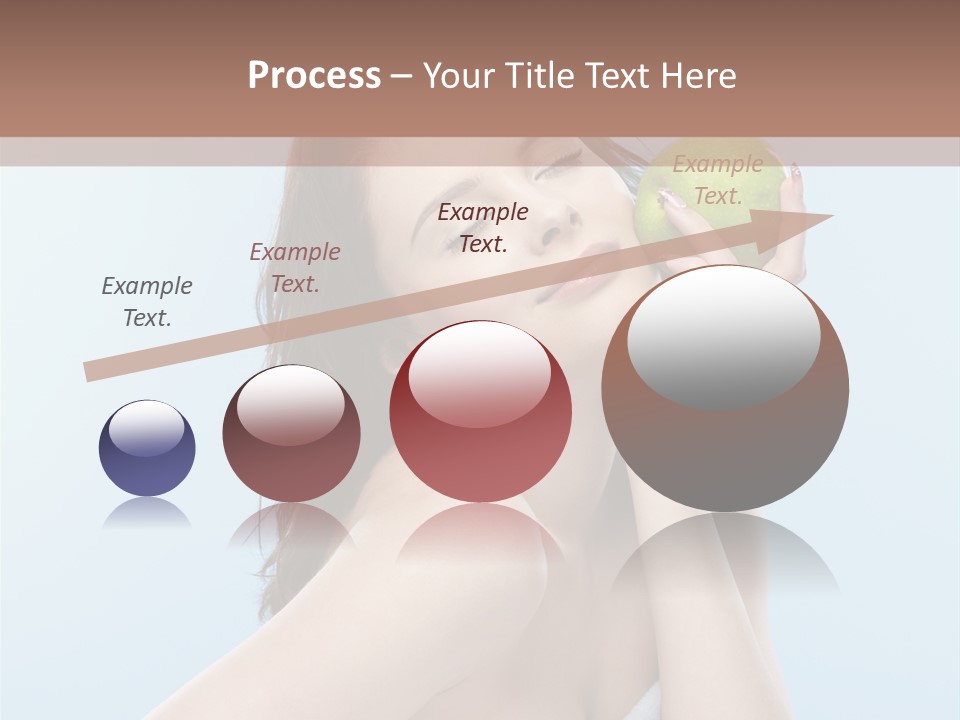 Care Brunette Wet PowerPoint Template