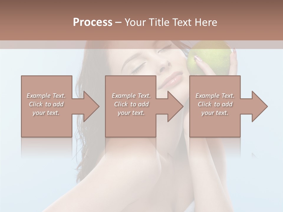 Care Brunette Wet PowerPoint Template