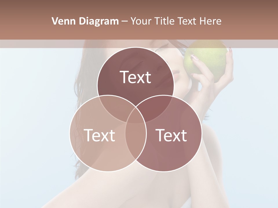 Care Brunette Wet PowerPoint Template