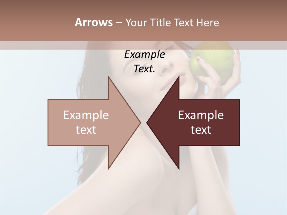 Care Brunette Wet PowerPoint Template