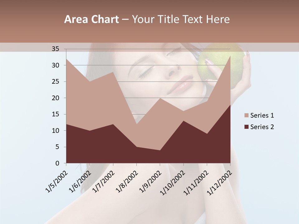 Care Brunette Wet PowerPoint Template