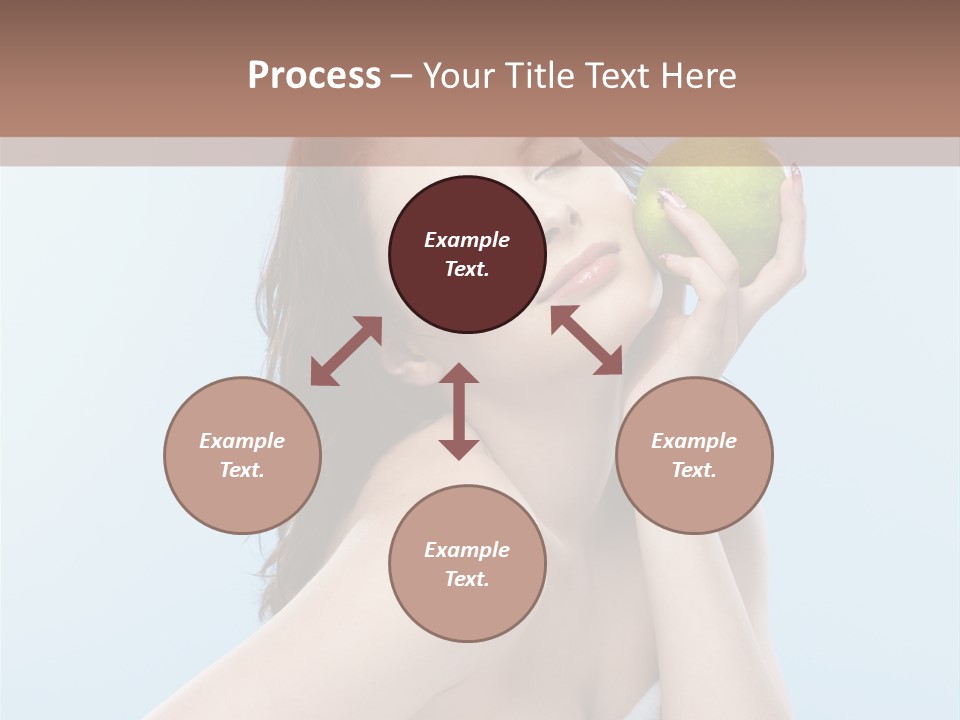 Care Brunette Wet PowerPoint Template