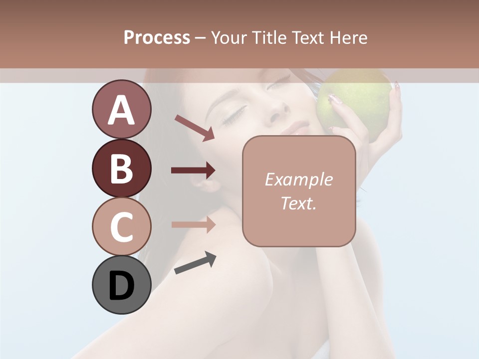 Care Brunette Wet PowerPoint Template