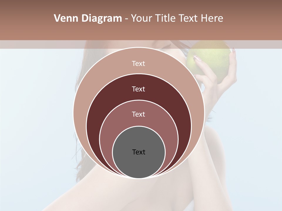 Care Brunette Wet PowerPoint Template