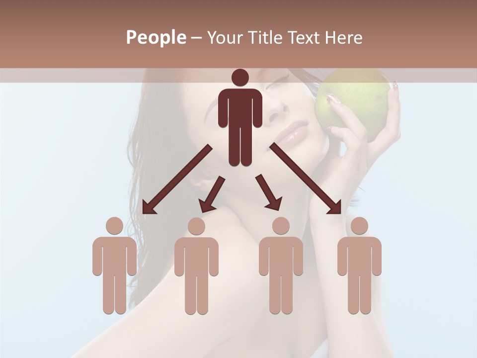 Care Brunette Wet PowerPoint Template