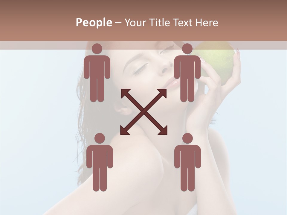 Care Brunette Wet PowerPoint Template