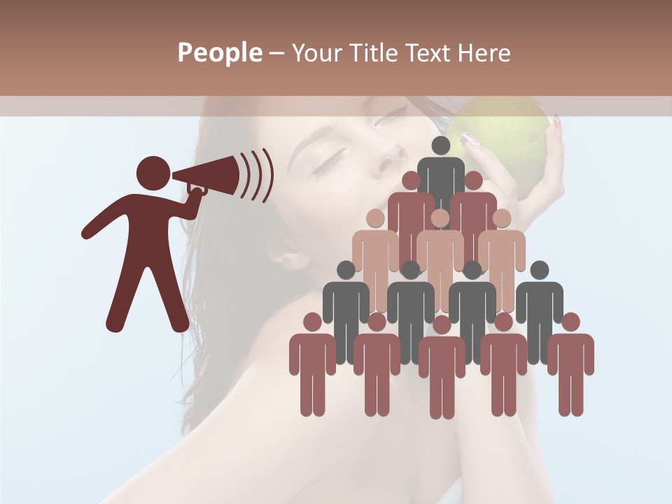 Care Brunette Wet PowerPoint Template