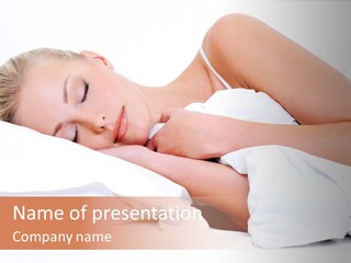 Sleeping People PowerPoint Template