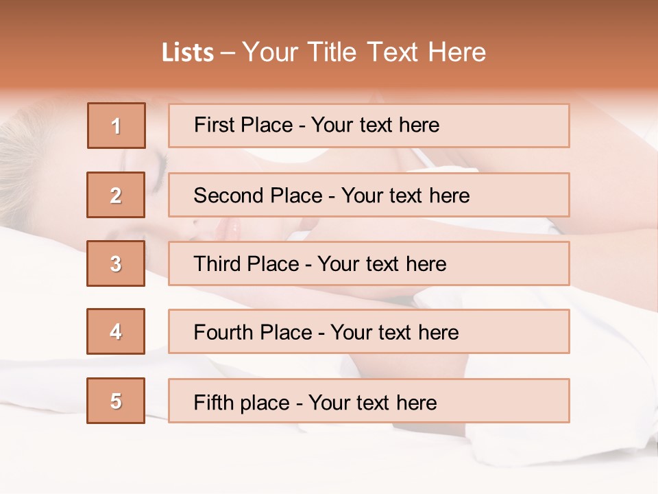 Sleeping People PowerPoint Template