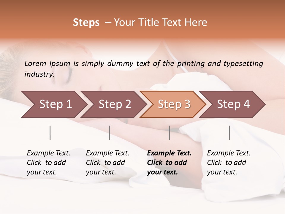 Sleeping People PowerPoint Template