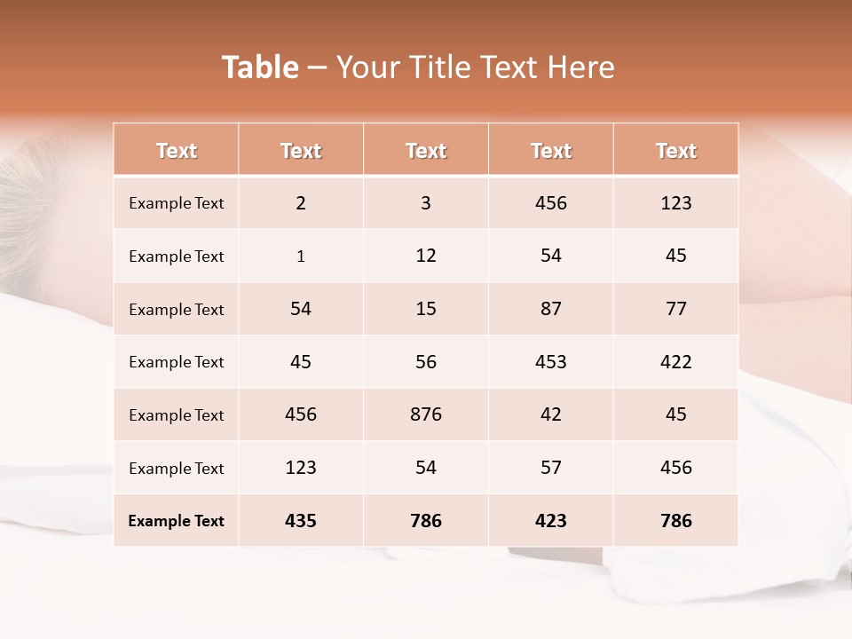 Sleeping People PowerPoint Template