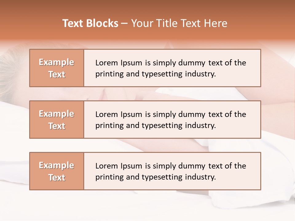 Sleeping People PowerPoint Template