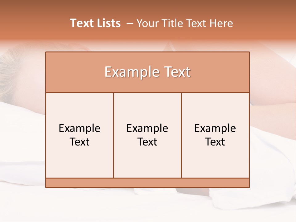 Sleeping People PowerPoint Template