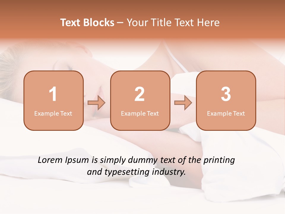 Sleeping People PowerPoint Template