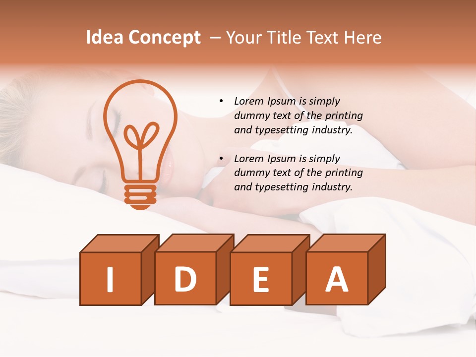 Sleeping People PowerPoint Template