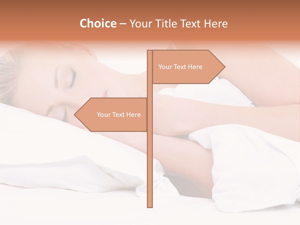 Sleeping People PowerPoint Template