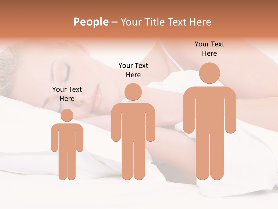 Sleeping People PowerPoint Template