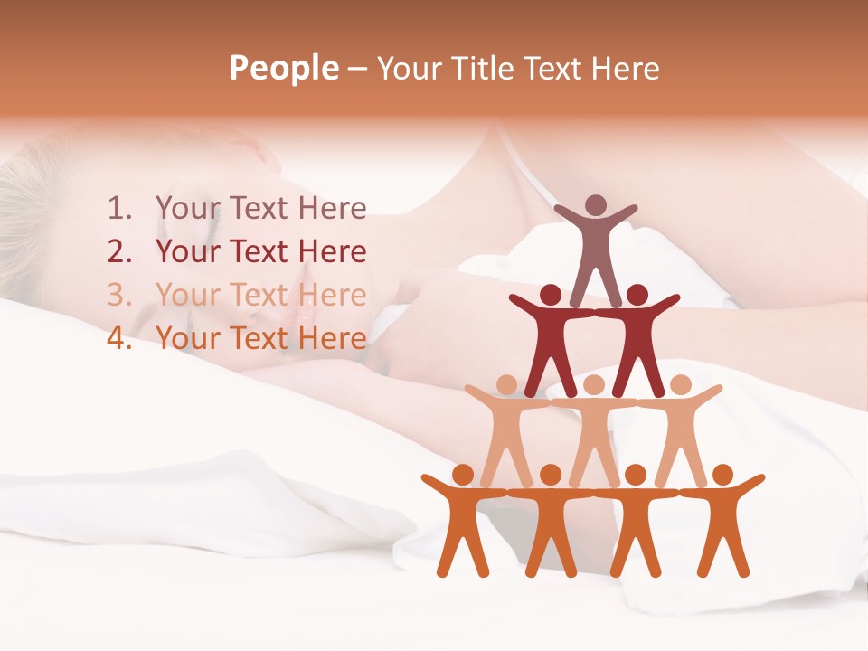 Sleeping People PowerPoint Template