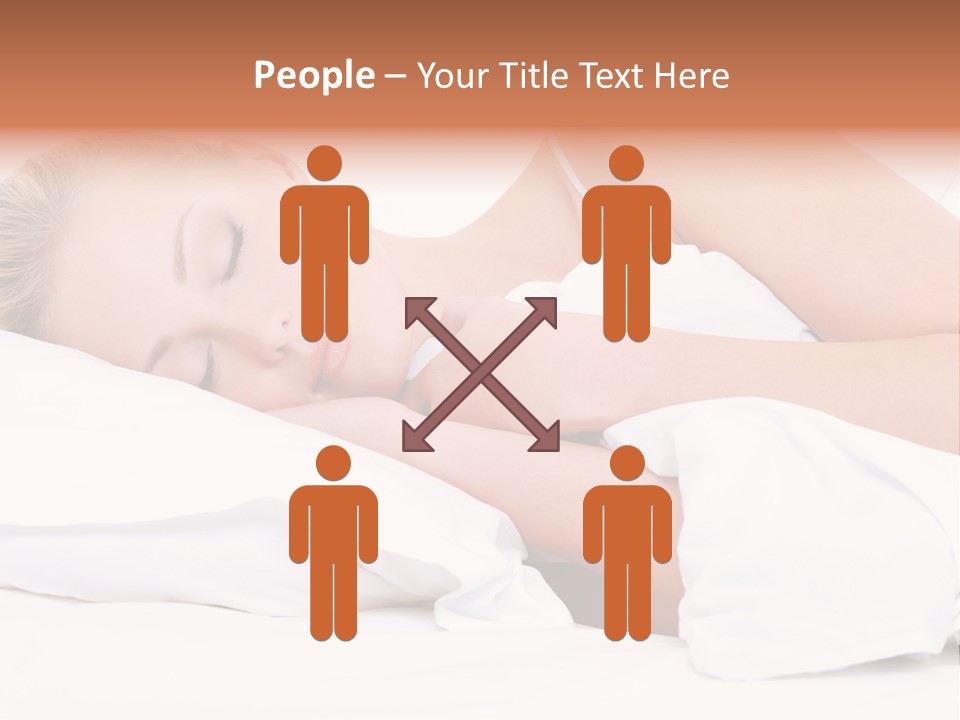 Sleeping People PowerPoint Template