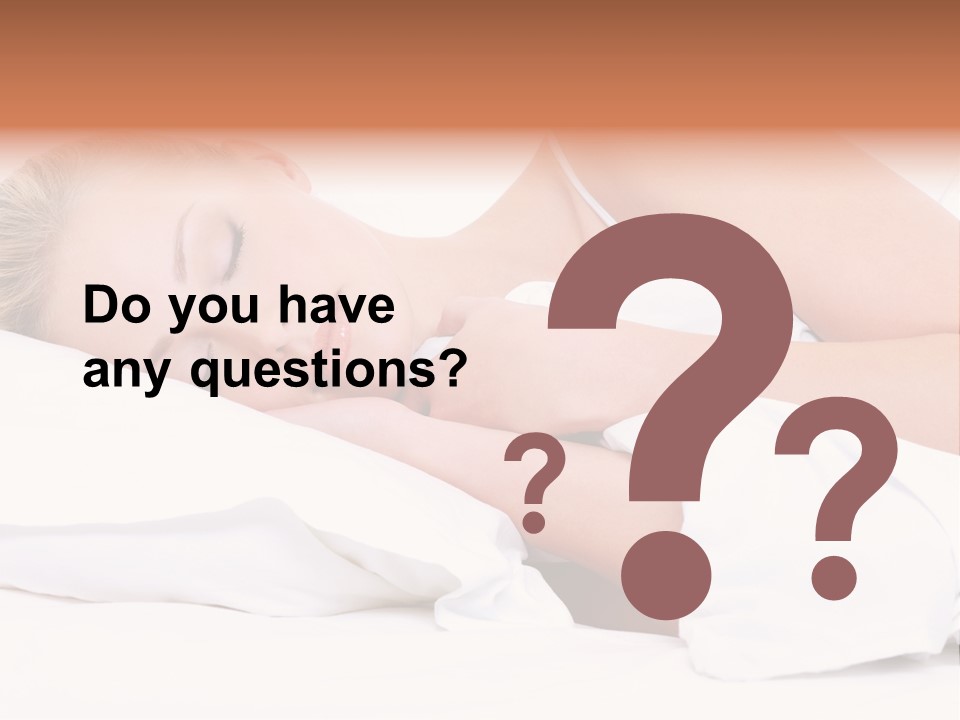 Sleeping People PowerPoint Template