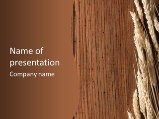Wheat Spikes PowerPoint Template