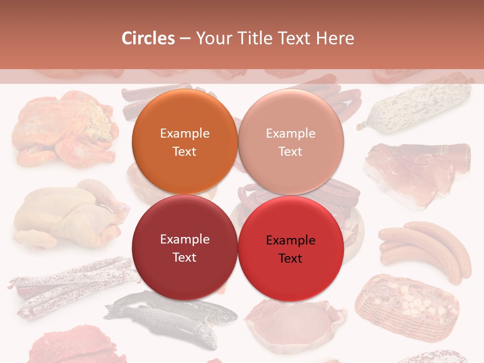 Different Meats PowerPoint Template