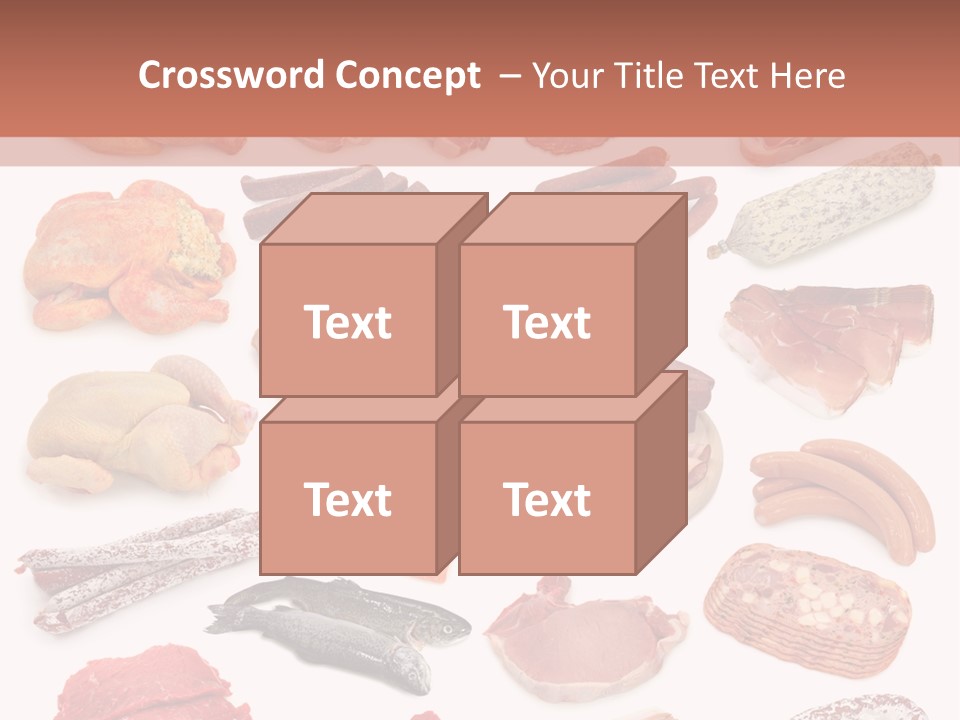 Different Meats PowerPoint Template