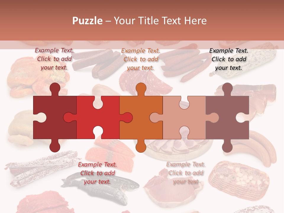 Different Meats PowerPoint Template