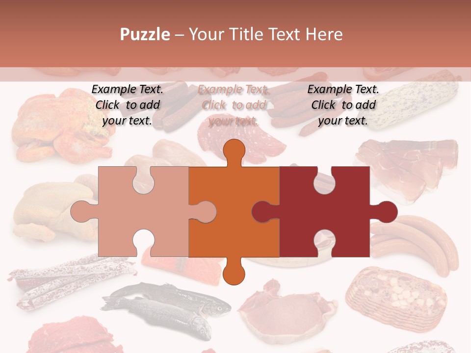 Different Meats PowerPoint Template