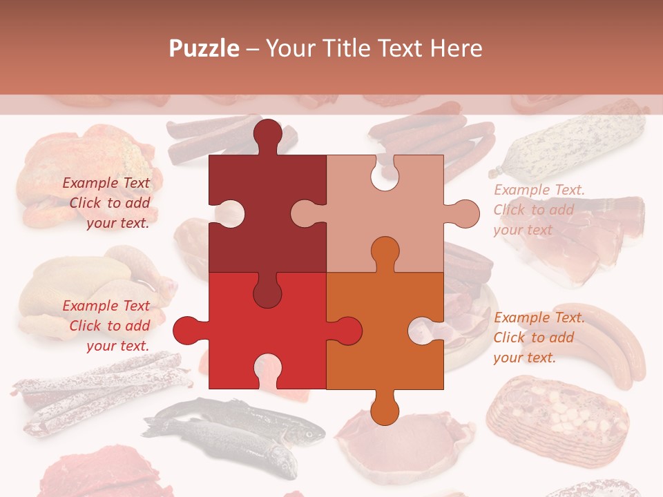 Different Meats PowerPoint Template
