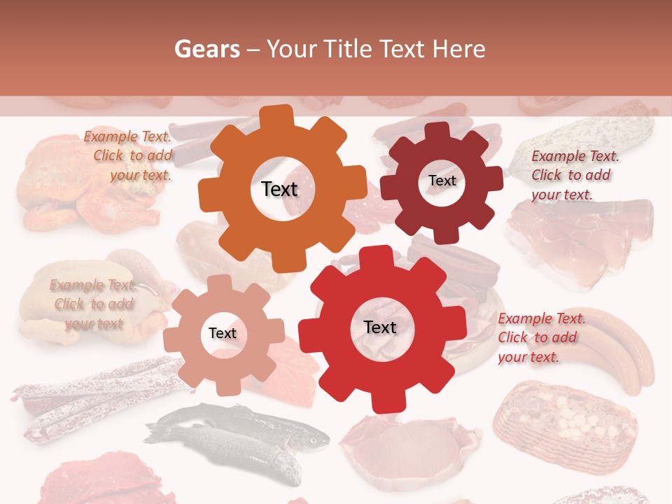 Different Meats PowerPoint Template