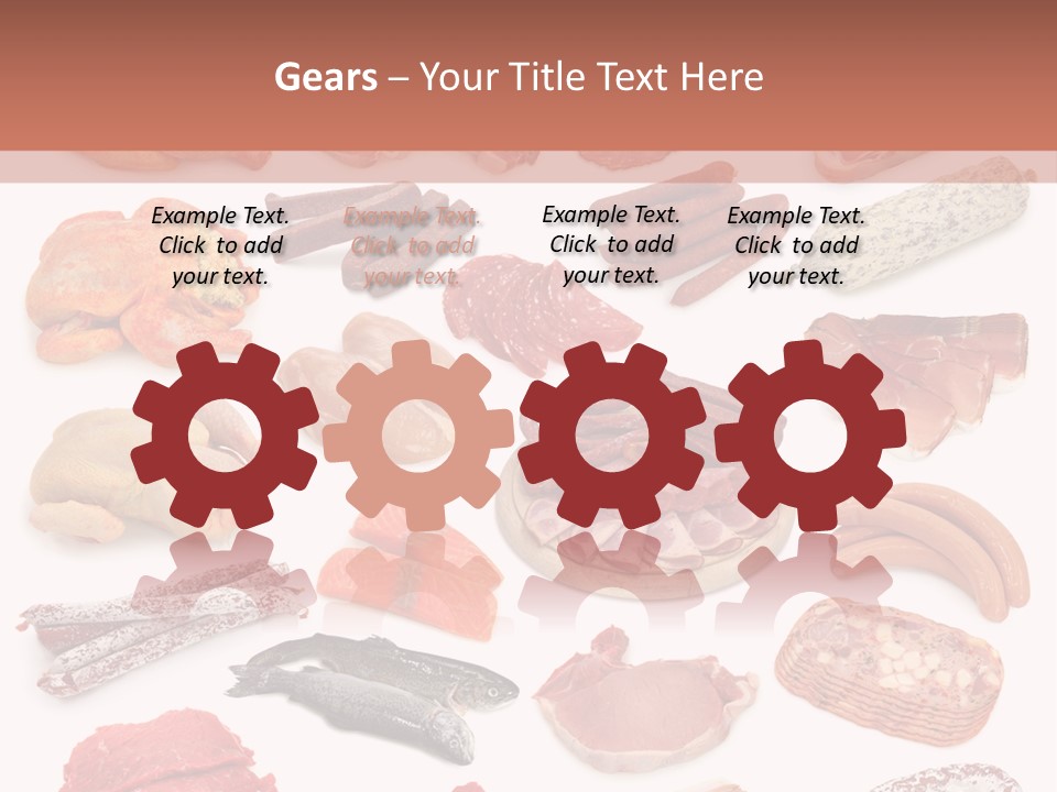 Different Meats PowerPoint Template