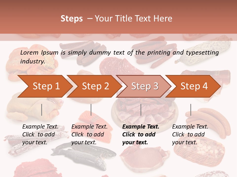 Different Meats PowerPoint Template