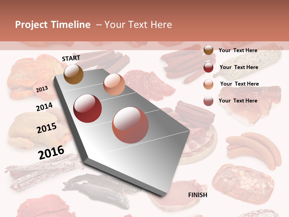 Different Meats PowerPoint Template