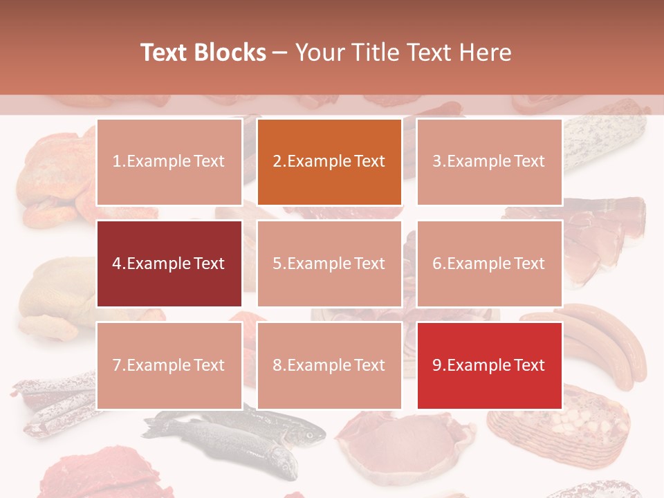 Different Meats PowerPoint Template