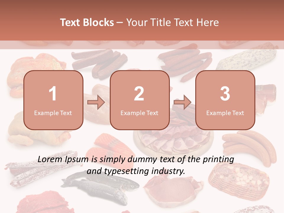 Different Meats PowerPoint Template