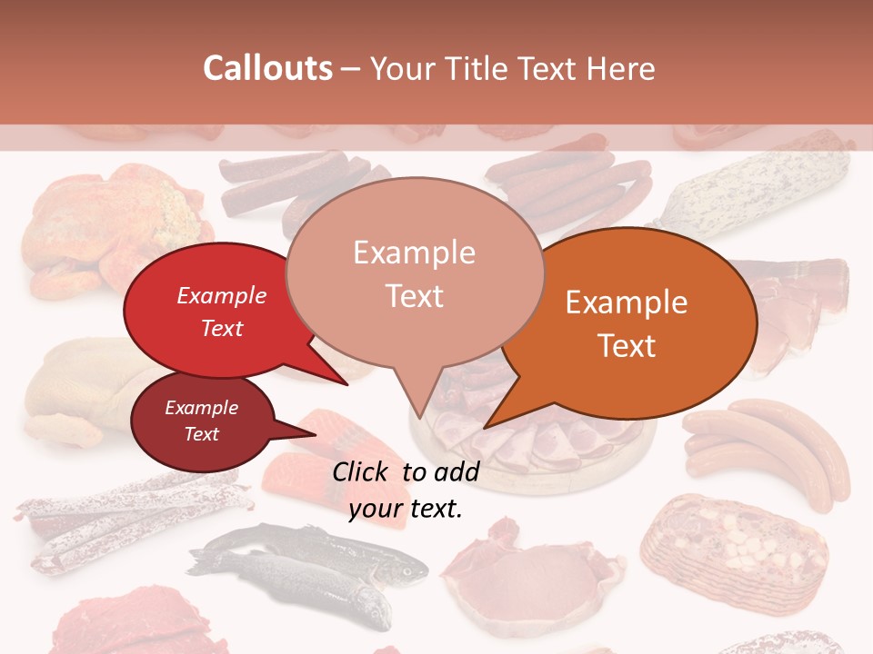 Different Meats PowerPoint Template