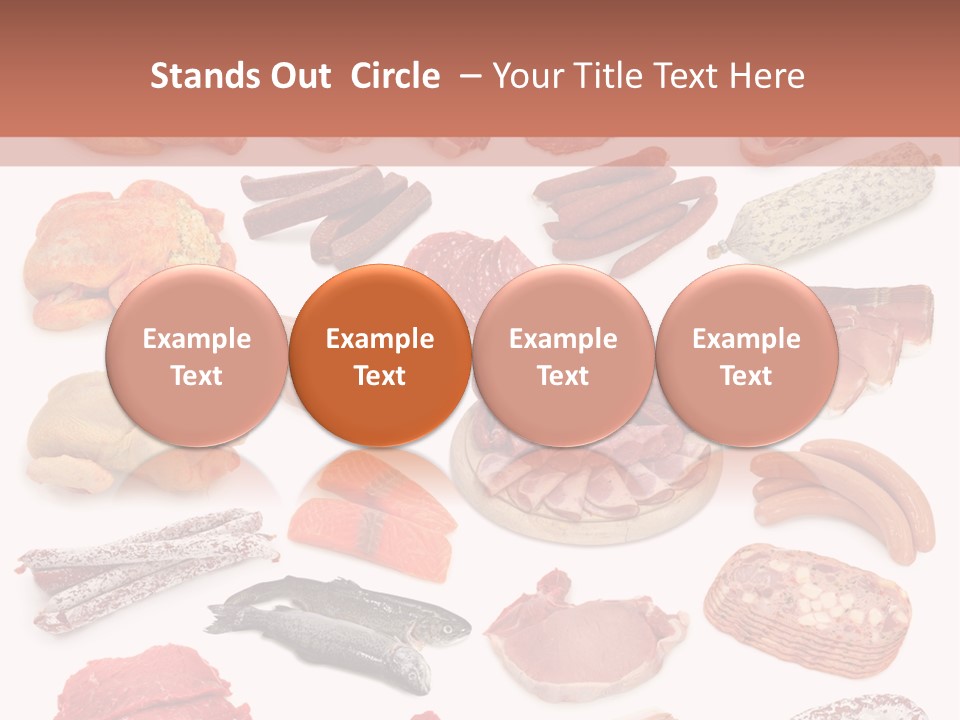 Different Meats PowerPoint Template
